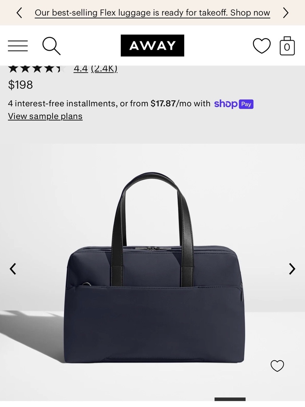 The Everywhere Bag - Navy Blue - Picture 6 of 12